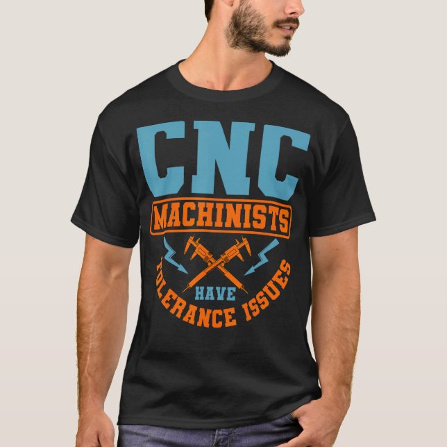 Camiseta Operador do Computador CNC com Problemas de Tolerâ (Frente)