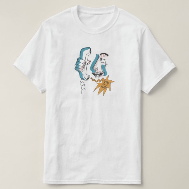 Camiseta Operador do telefone (Frente do Design)