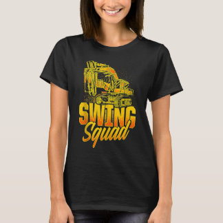 Camiseta Operador Escavador Para Backhoe Do Driver Do Escav