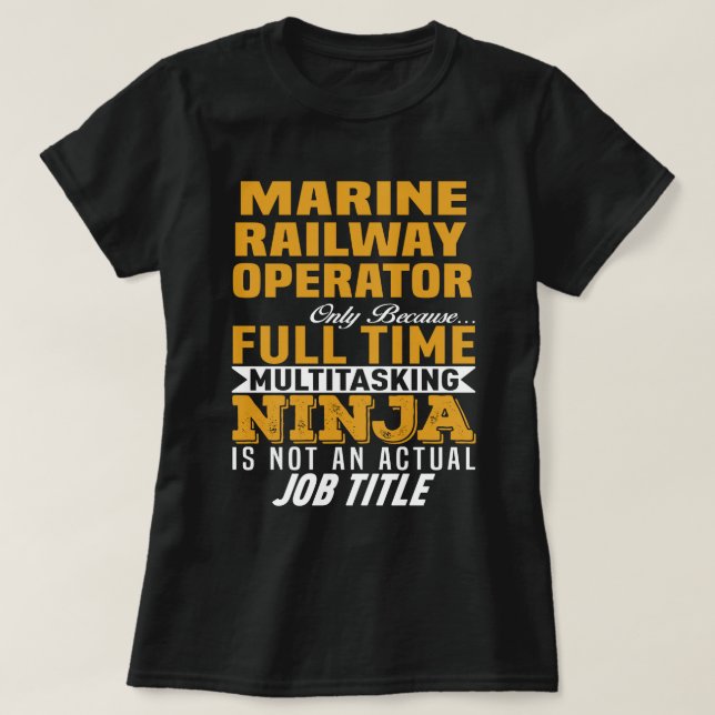 Camiseta Operador Ferroviário Marítimo (Frente do Design)
