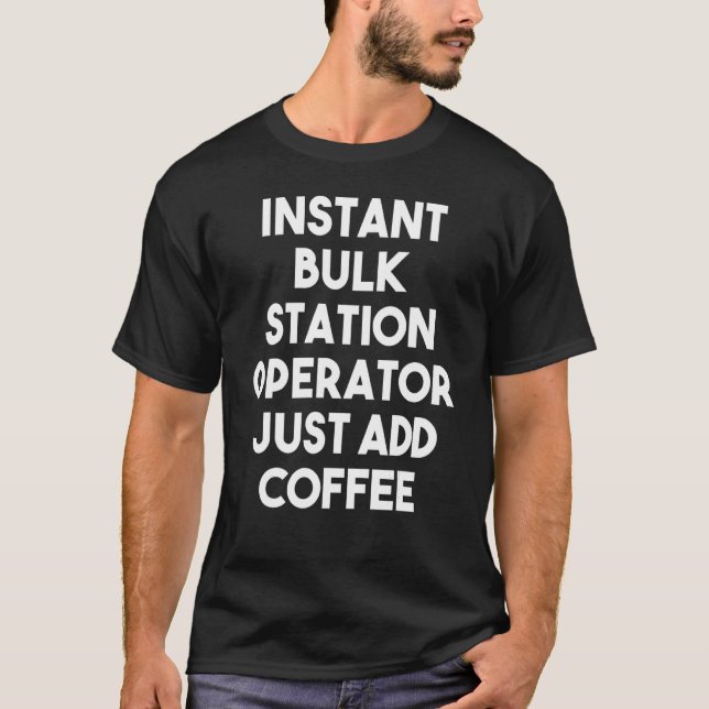 Camiseta Operador Instantâneo de Estação em Massa Apenas Ad (Frente)