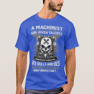Camiseta Operador Machinista de talentos doados