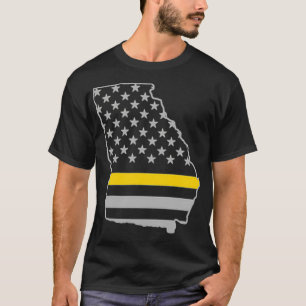 Camiseta Operador Policial de Sinalizador de Linha Dourada