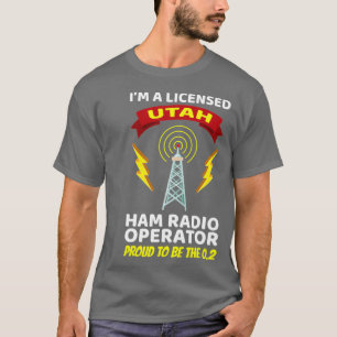 Camiseta Operador Rádio Amador Funny Ham Radio Utah