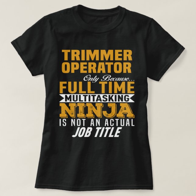 Camiseta Operador Trimmer (Frente do Design)