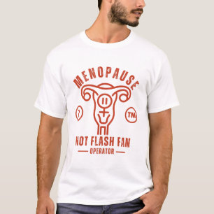 Camiseta Operadora de ventoinha para onda de calor da menop