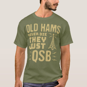 Camiseta Operadores de Ham Hobby Vintage da Rádio Amadora