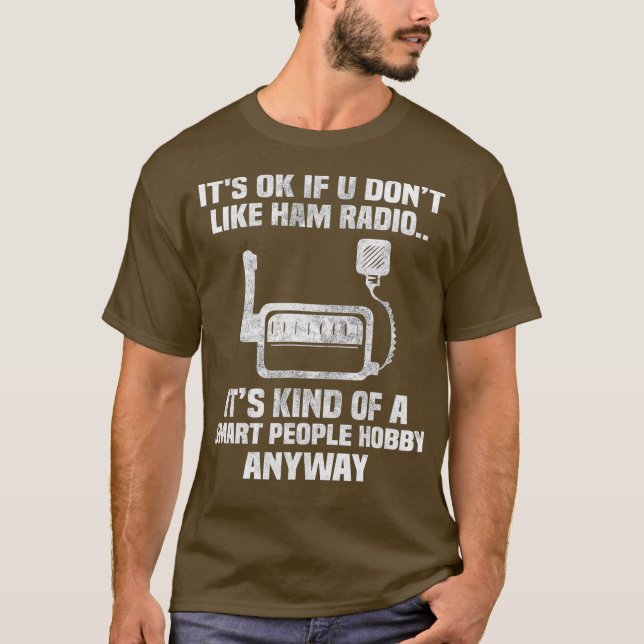 Camiseta Operadores de Rádio do Hobby do Smart Pessoas Amat (Frente)