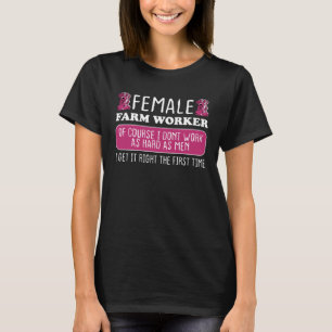 Camiseta Operária Agrícola Feminina Faça Certo na Primeira