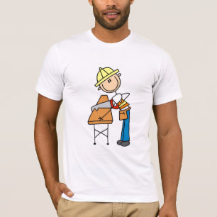 Camiseta Operário da Construção Serrando Tábua