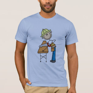 Camiseta Operário da Construção Serrando Tábua