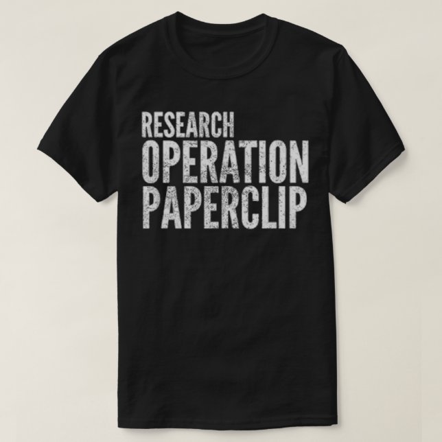 Camiseta Operation Paperclip (Frente do Design)