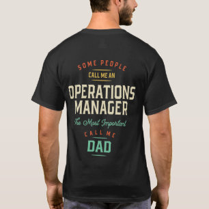 Camiseta Operations Manager e Pai