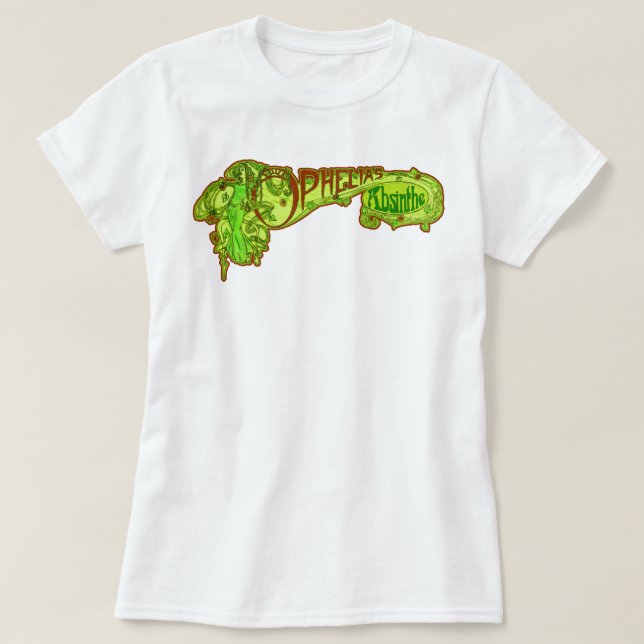 Camiseta Ophelia's Absinthe (Frente do Design)