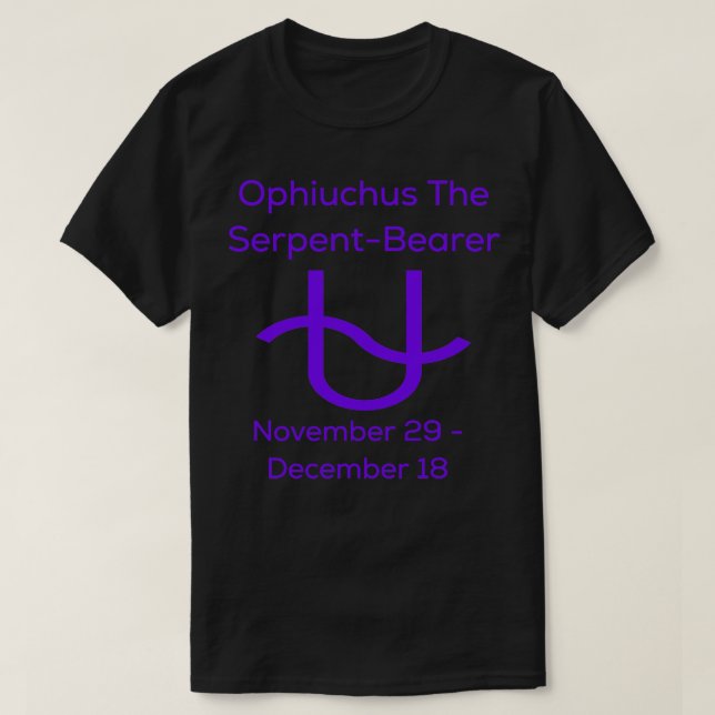 Camiseta Ophiuchus O SepentBearer Zodiac (Frente do Design)