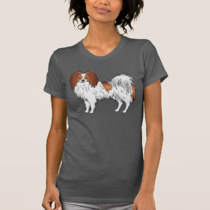 Camiseta Ópice Feliz Phalène Vermelho E Branco