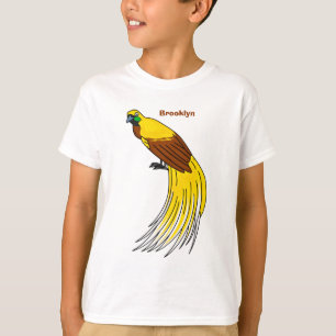 Camiseta Ópice menor e bonita ilustração do paraíso