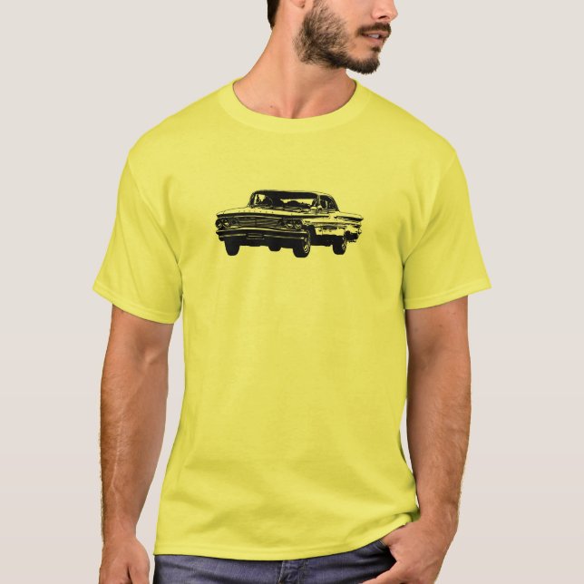 Camiseta Opinião 1960 dianteira de B&W Pontiac (Frente)