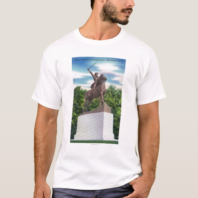 Camiseta Opinião austero da estátua do Gen John (Frente)