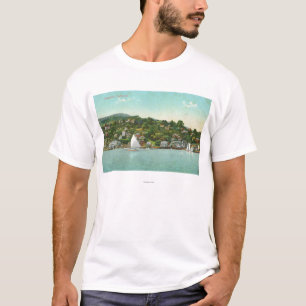 Camiseta Opinião da cidade, barcos do beira-rio de vela