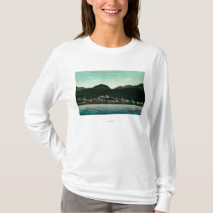 Camiseta Opinião da cidade de Ketchikan, Alaska do navio a