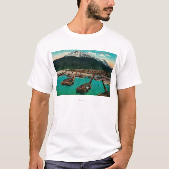 Camiseta Opinião da cidade de Skagway, AlaskaSkagway, AK (Frente)