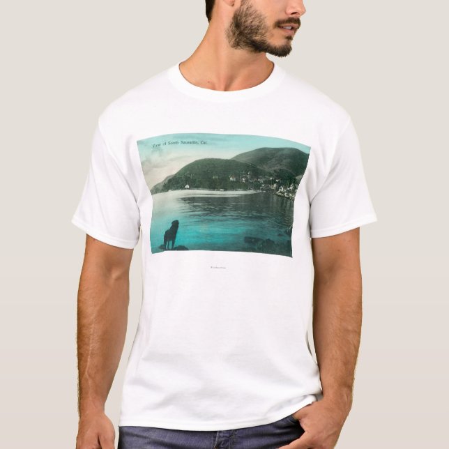 Camiseta Opinião da linha costeira de SausalitoSausalito (Frente)