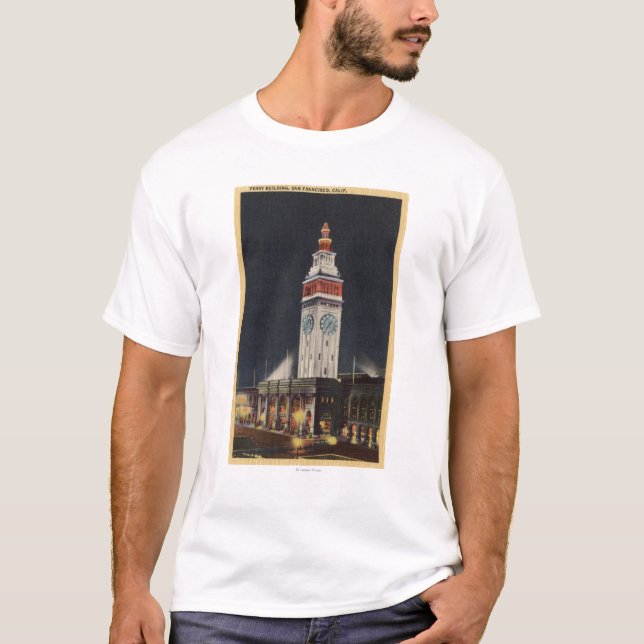 Camiseta Opinião da noite da construção da balsa (Frente)