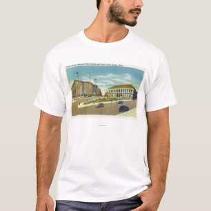 Camiseta Opinião da plaza e do quadrado de Copley o públi