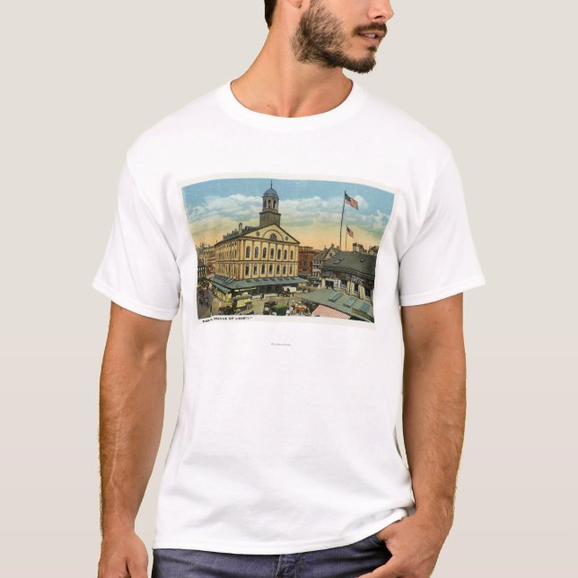 Camiseta Opinião de Faneuil Salão, o berço da liberdade (Frente)