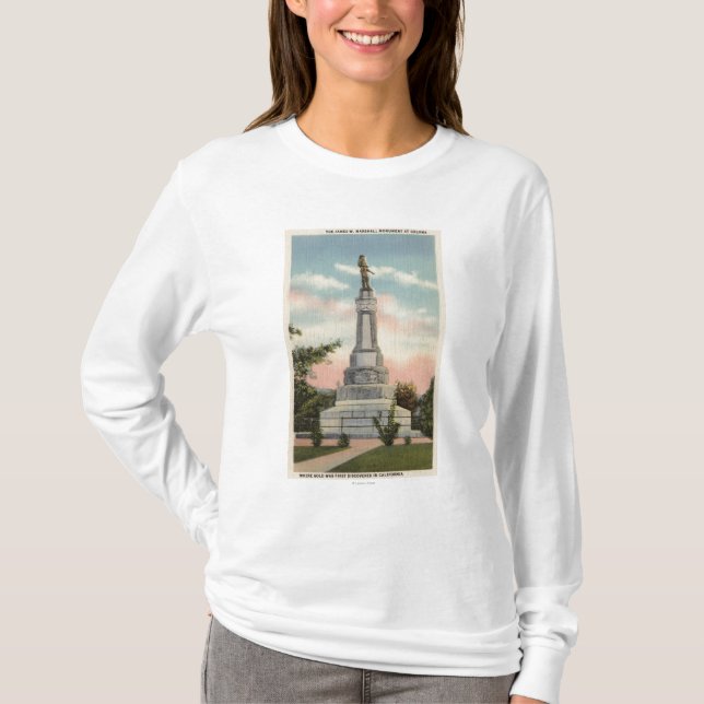 Camiseta Opinião de James W. Marshall Monumento # 1 (Frente)