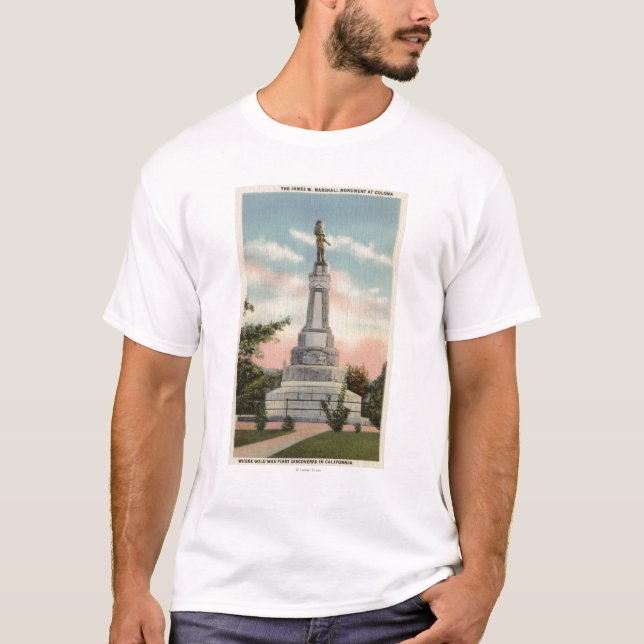 Camiseta Opinião de James W. Marshall Monumento # 1 (Frente)
