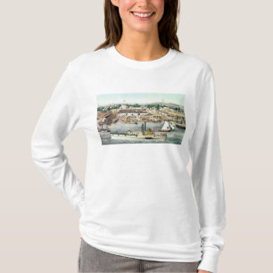 Camiseta Opinião de olho de pássaro do sexto cais da rua