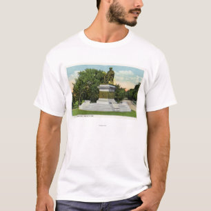 Camiseta Opinião de parque de beira-mar do monumento de P 