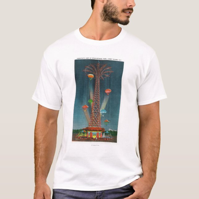 Camiseta Opinião de salto de pára-quedas do parque da (Frente)
