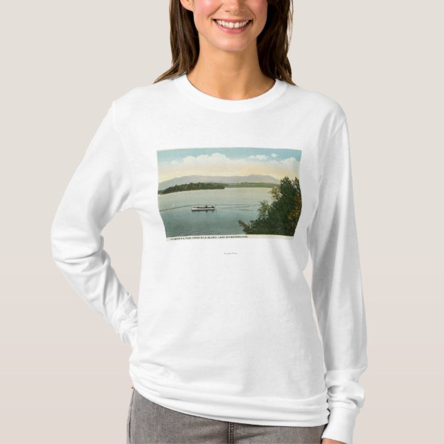 Camiseta Opinião de três Mile Island do Ossipee Mts (Frente)