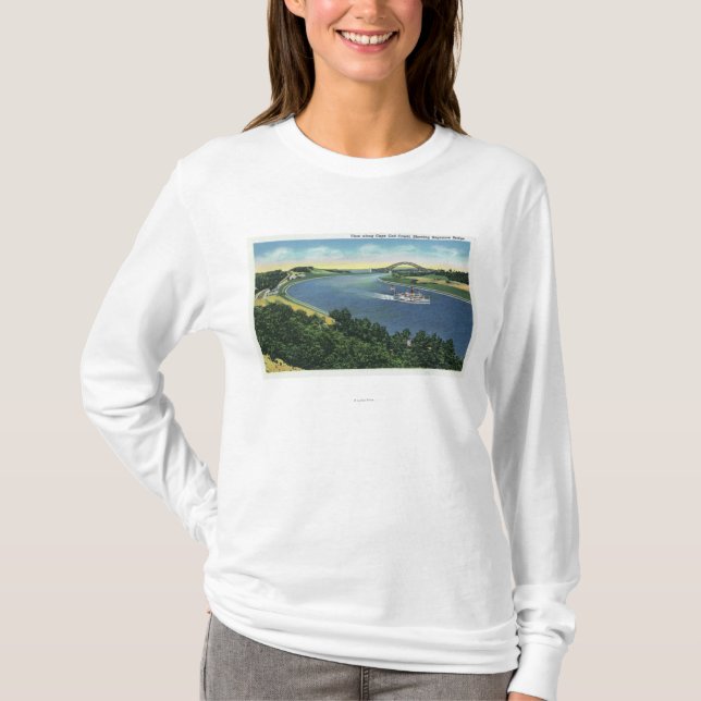 Camiseta Opinião do canal de Cape Cod da ponte de Sagamore (Frente)