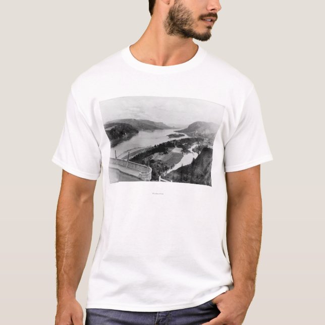 Camiseta Opinião do desfiladeiro de Colômbia da fotografia (Frente)