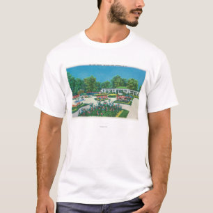 Camiseta Opinião do jardim de rosas do parque de Delaware