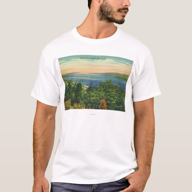 Camiseta Opinião do lago Seneca (Frente)