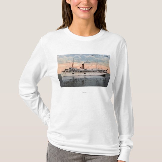 Camiseta Opinião do navio a vapor dos SS Indianapolis (Frente)