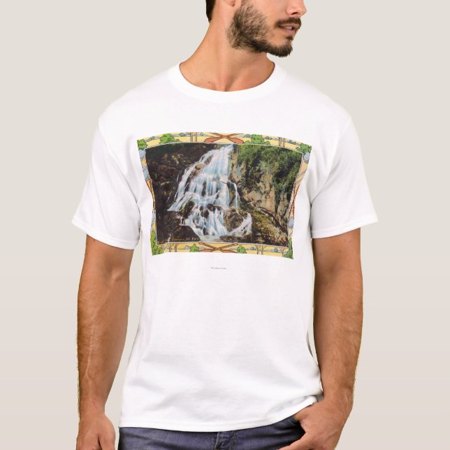 Camiseta Opinião do parque da montanha de Ossipee do véu (Frente)