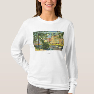 Camiseta Opinião do patamar do hotel dos E.U. da rua