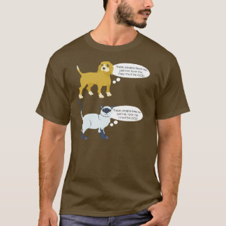 Camiseta Opinião engraçada dos animais de estimação na
