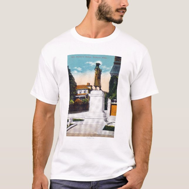 Camiseta Opinião Estátua do general Warren (Frente)