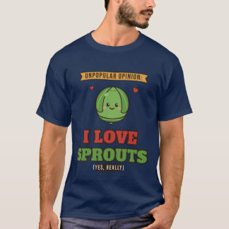 Camiseta Opinião Impopular: Eu Amo Broto de Bruxelas