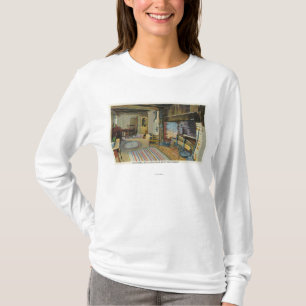 Camiseta Opinião interior da cozinha da casa de John Alden