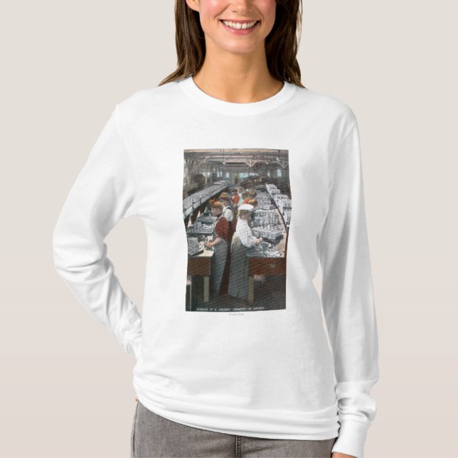 Camiseta Opinião interior os trabalhadores Salmon da (Frente)