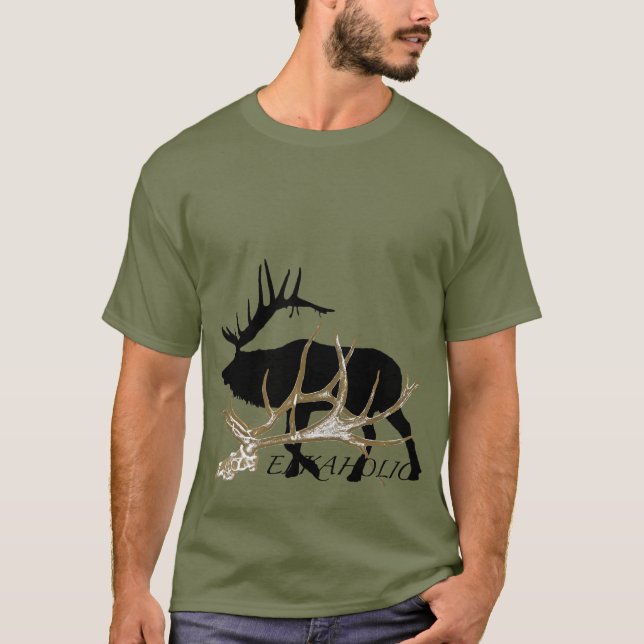 Camiseta Opinião lateral de Elkaholic (Frente)