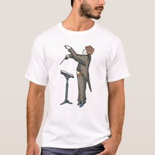 Camiseta Opinião lateral do condutor com suporte